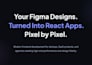 convert figma to react js next js pixel perfect responsive website with tailwind